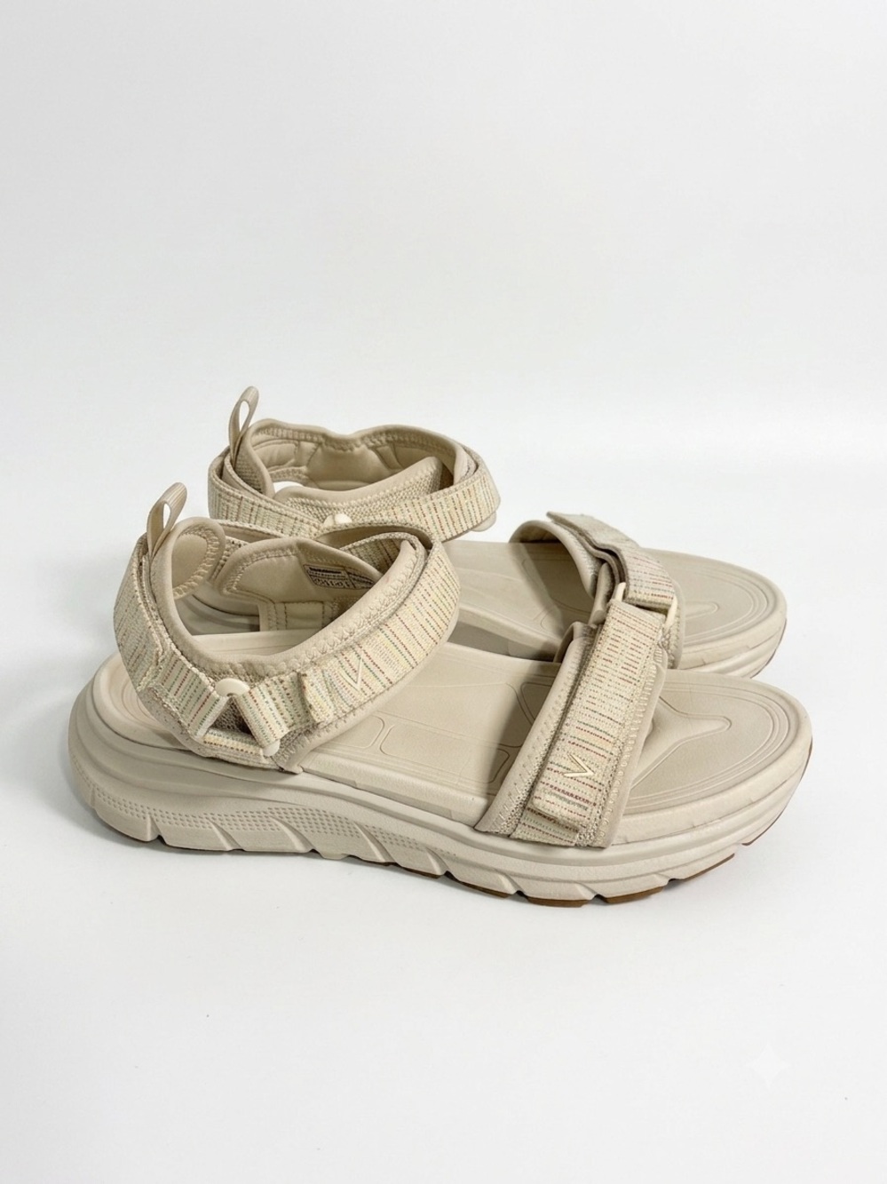Vionic WMX Wanderer Women's Sandals Size 8.5 Wide Beige Multi-Color
